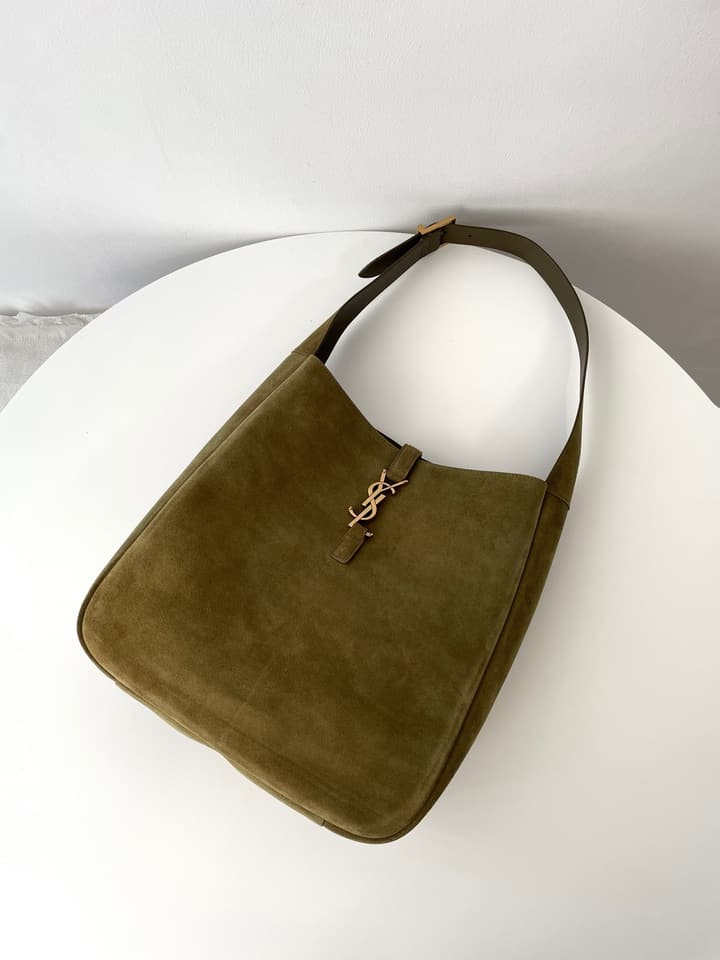 Saint Laurent 5A7 Large Suede Hobo Bag – Autumn/Winter Collection