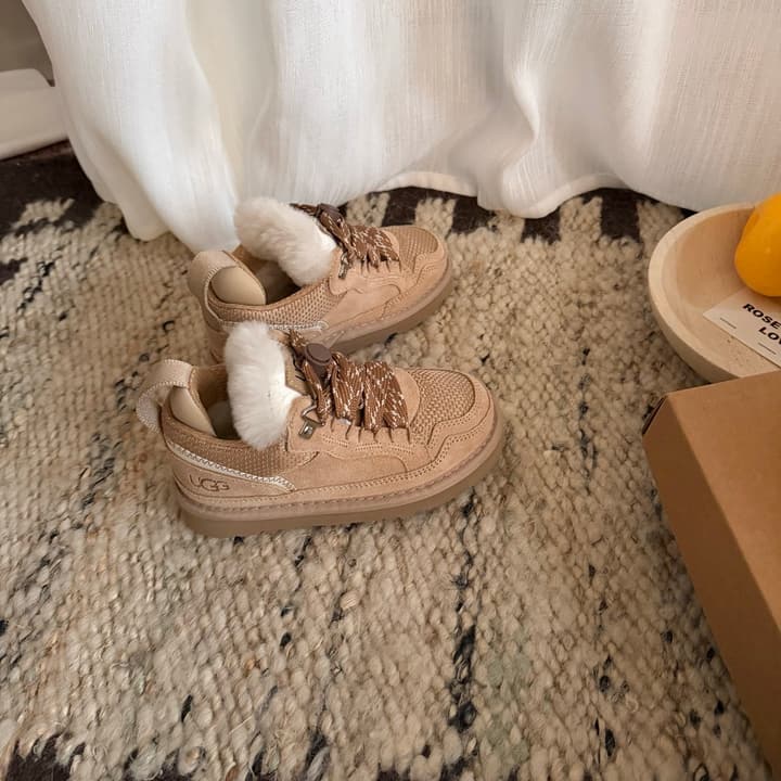UGG Lowmel Casual Sneakers – Kids Collection in Rich Brown