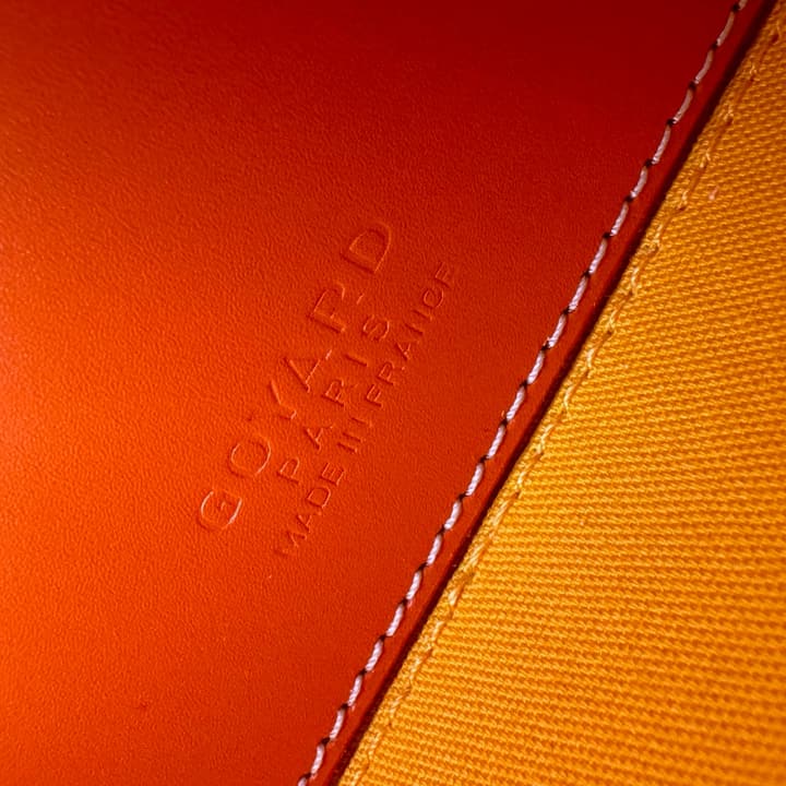 Goyard Muse Mini Vanity Case in Bright Orange Goyardine