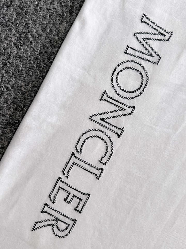 Moncler Woven Pocket Embroidery Logo T-Shirt – 2025SS in Black