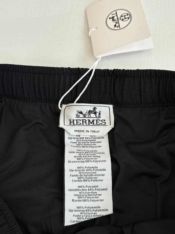 Hermès H Monogram Water-Sensitive Swim Trunks – Spring/Summer Collection in Black
