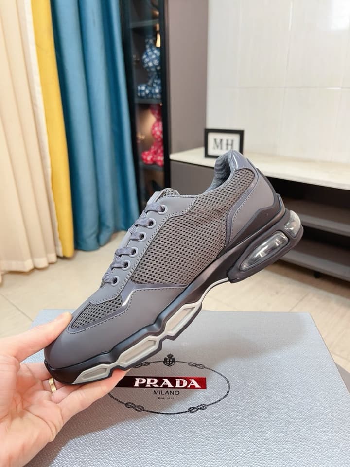 Prada Men's Air Cushion Mesh Sneakers