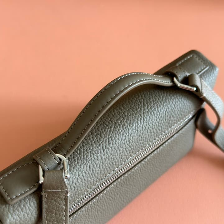 Loro Piana Extra Pocket L19 Crossbody Bag in Cream Gold Hardware