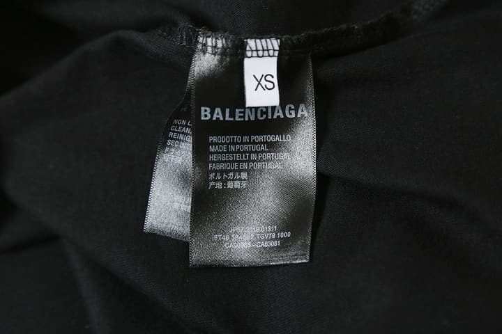 Balenciaga Blurred Letter Print T-Shirt – 26SS in Black