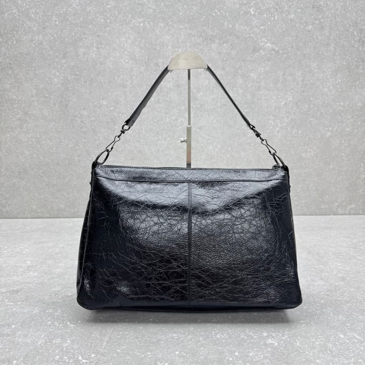Balenciaga Le City Moto Large Hobo Bag – 25FW in Oil Wax Black