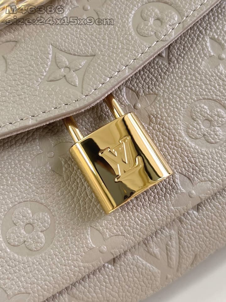 Louis Vuitton Anytime Flap Bag in Beige