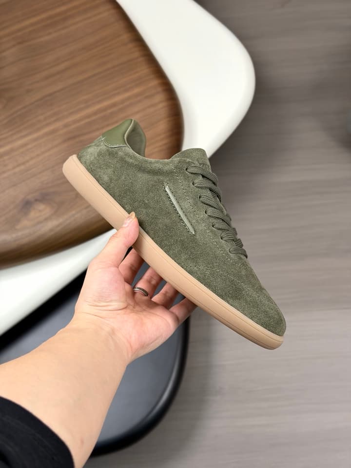 Zegna Old Money Suede Casual Sneakers