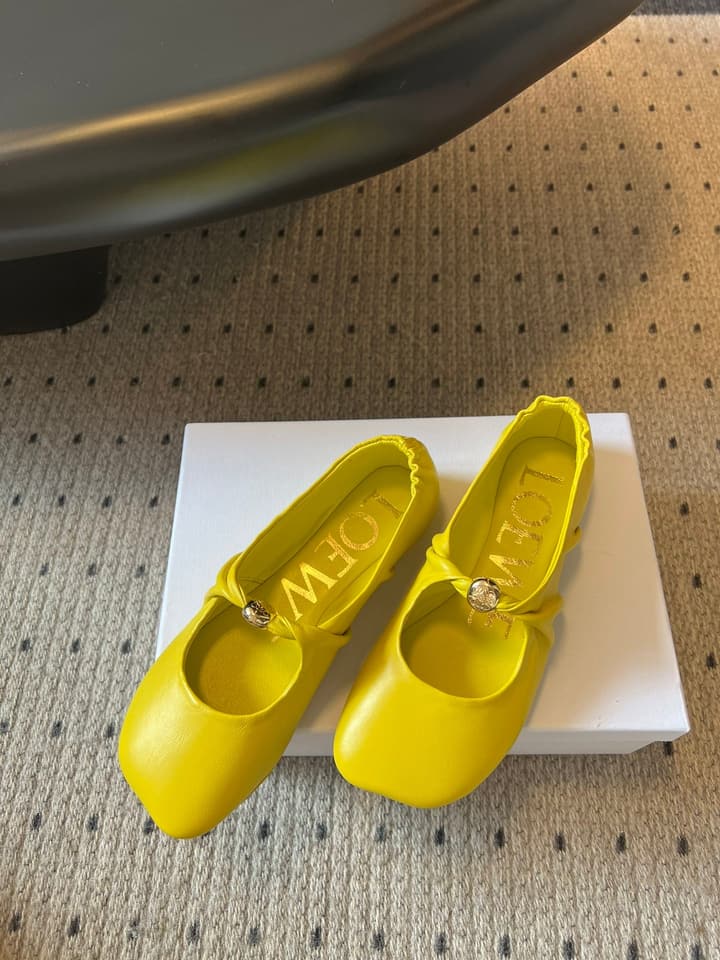 Loewe Pebble Soft Ballet Mules – 25SS Collection in Pebble Black