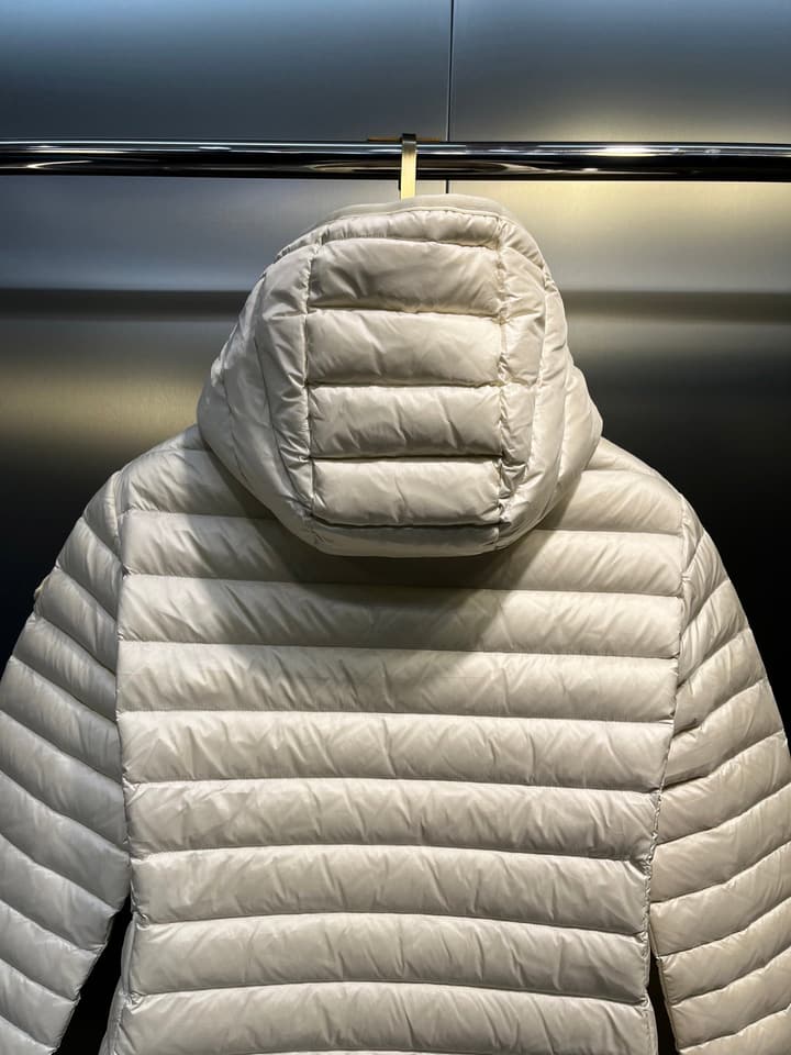 Moncler Waist-Cinching Hooded Down Jacket – Autumn/Winter Collection in Gold