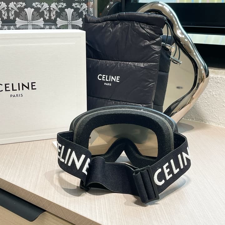 Celine Ski Goggles in All Black Frame