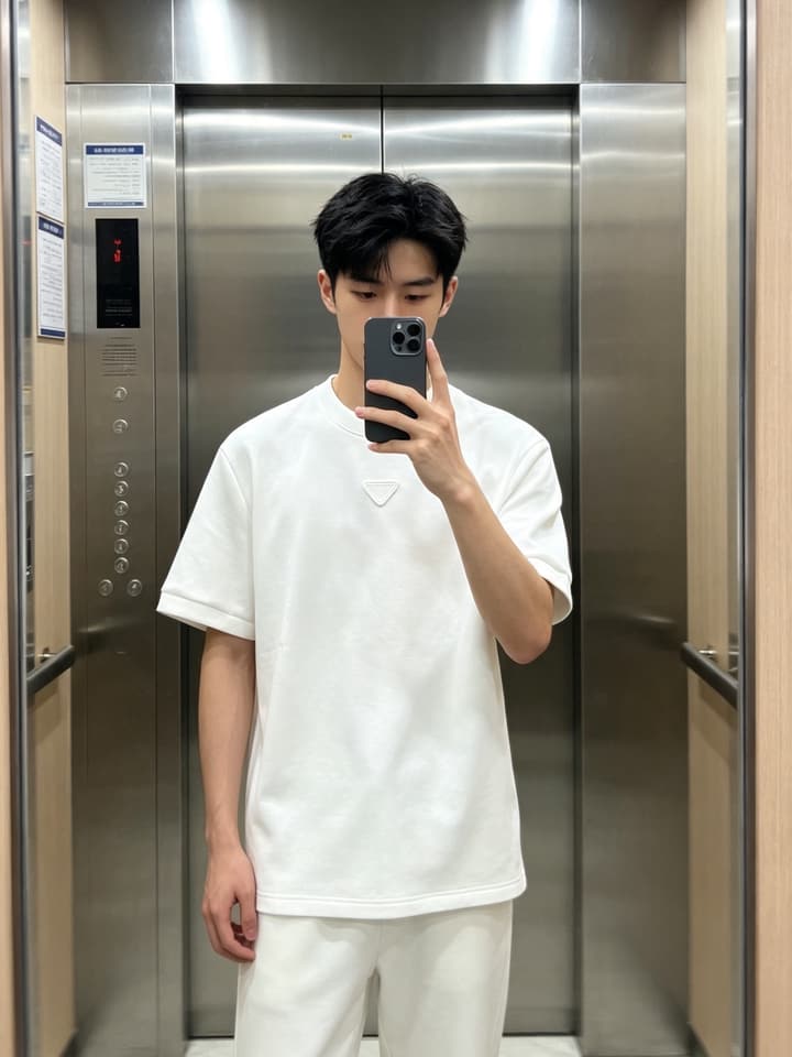 Prada Men's Casual Short-Sleeve T-Shirt