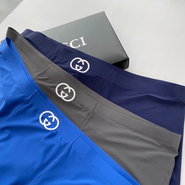 Gucci Seamless Ice Silk Men's Underwear Set