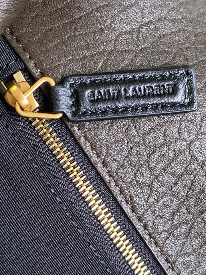Saint Laurent Niki Medium Flap Bag in Cream Leather