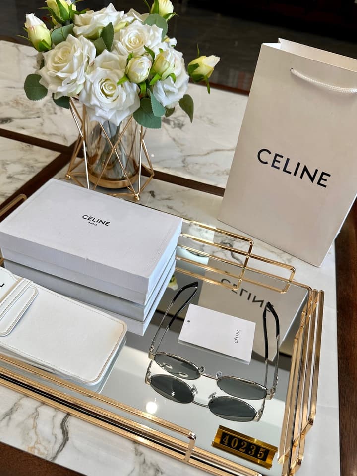 Celine Polarized Acetate Sunglasses