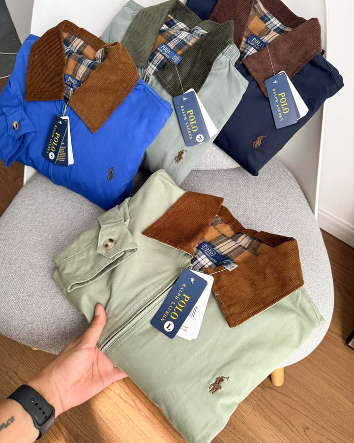 Ralph Lauren Campus Collared Jacket in Blue