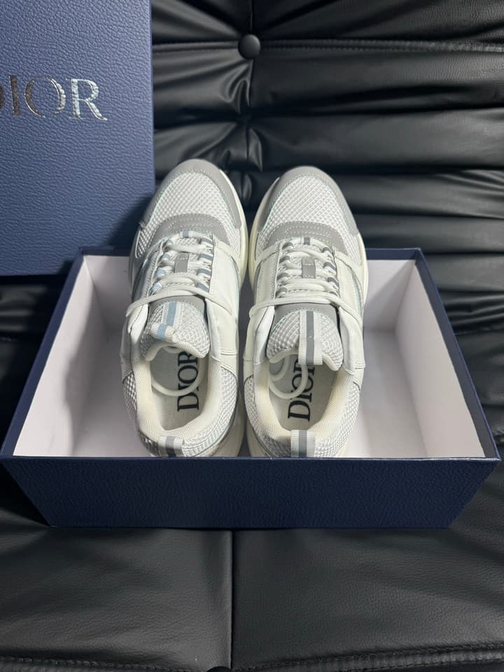 Dior B22 Calfskin Sneakers in Black