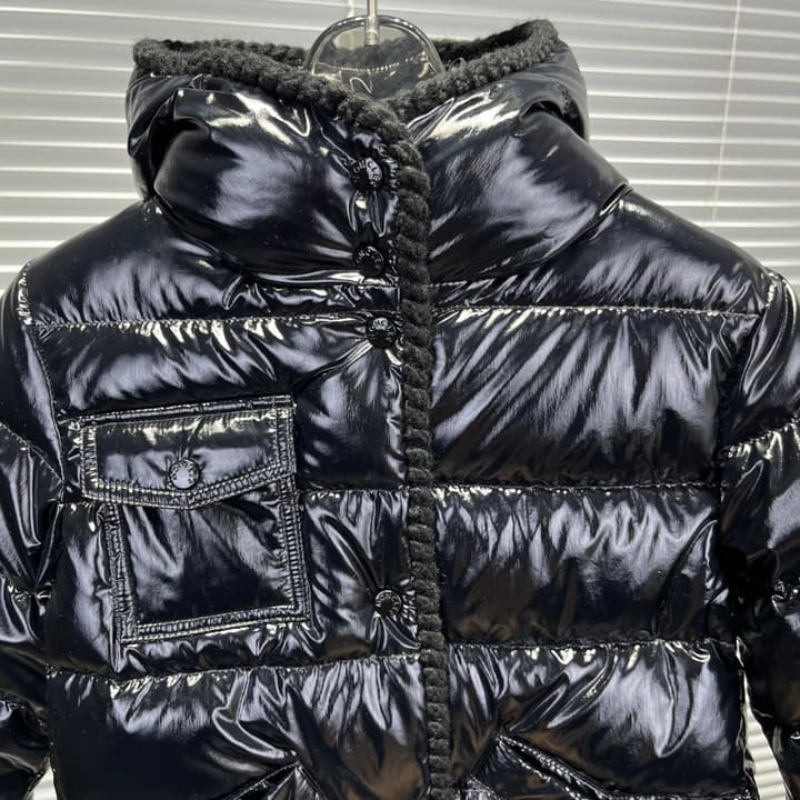 Moncler Kids Hooded Down Jacket – 25FW in Classic Black