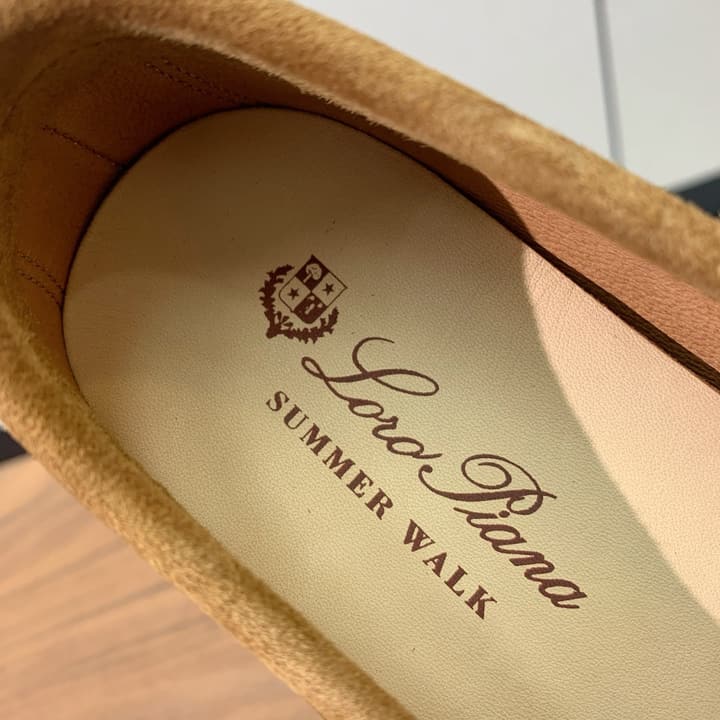 Loro Piana Glossy Cashmere Loafers in Blush Pink Suede