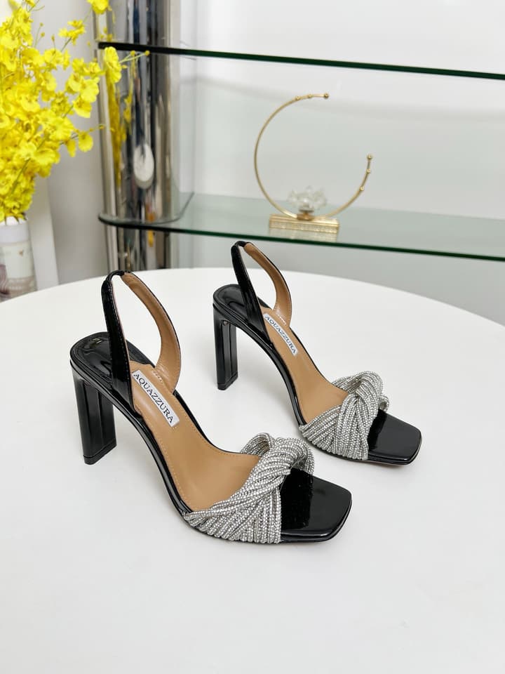 Aquazzura Rhinestone Pumps – 2025 Collection in Black