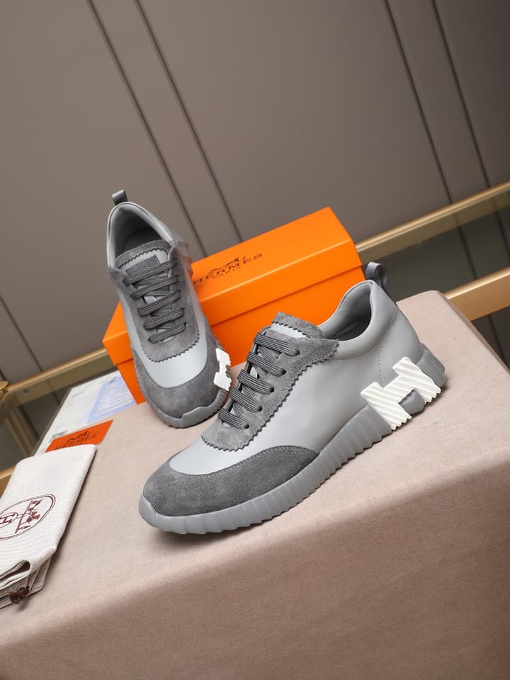 Hermès Bouncing Men's Sport Sneakers in Navy Blue