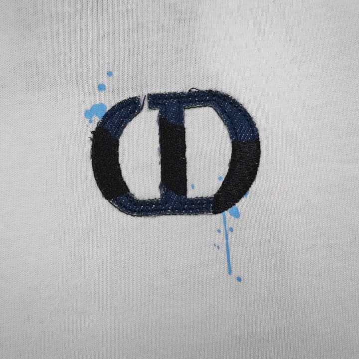 Dior Embroidered Logo Cotton T-Shirt – 2026SS in Black