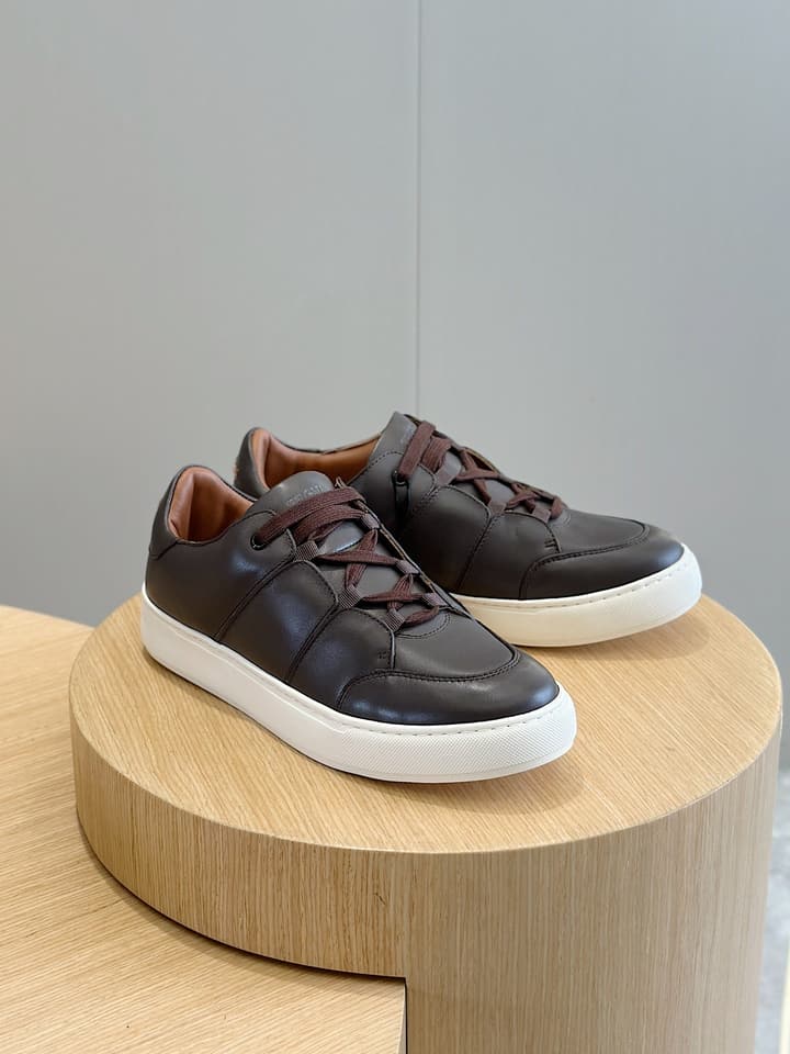 Zegna Tiziano Couture Sneakers in Black With Matching Laces