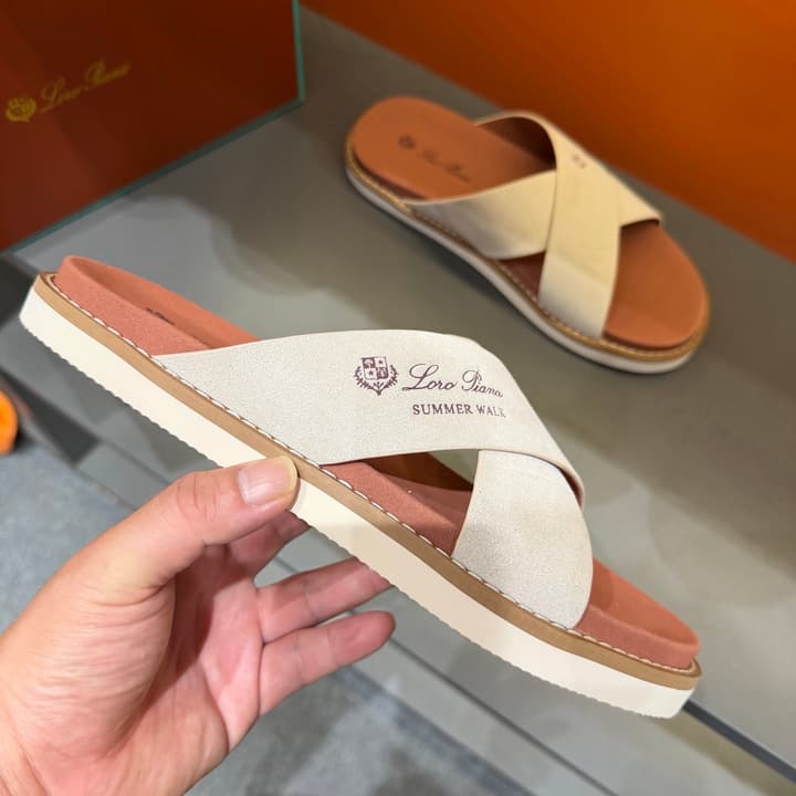 Loro Piana Summer Walk Crisscross Mules
