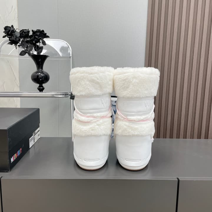 Moon Boot Furry Snow Boots – 2024FW in High