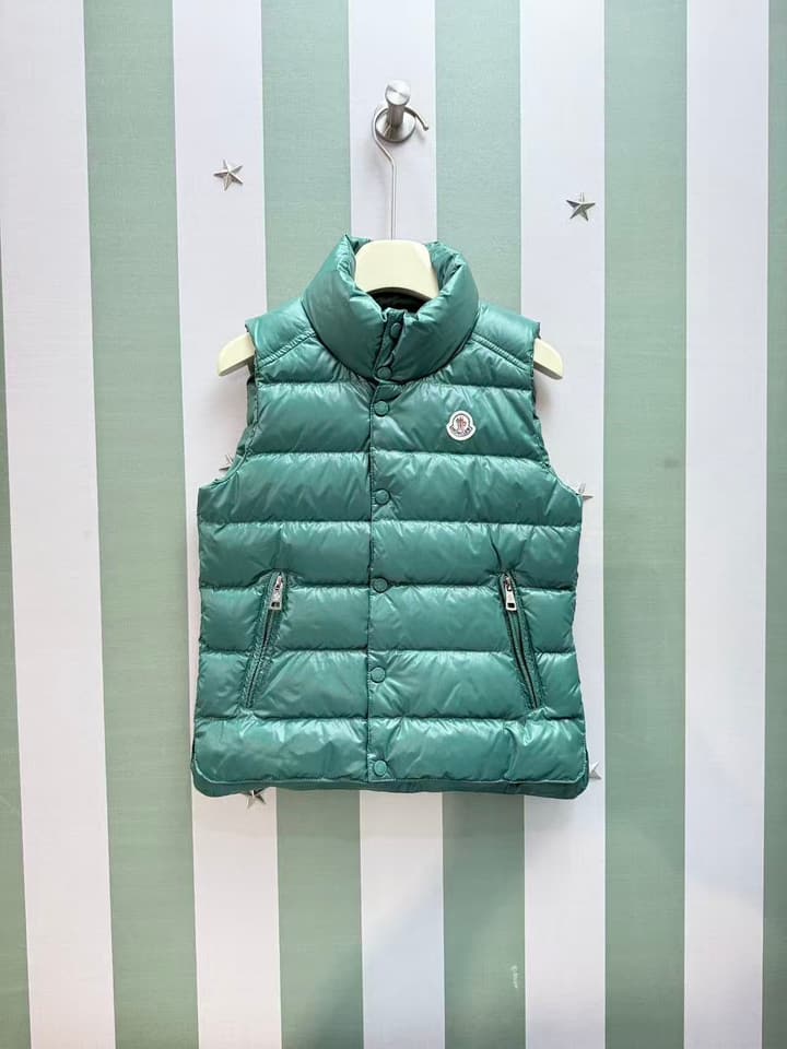Moncler Kids Puffer Vest – 2025SS/FW Collection in Black