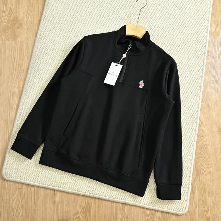 Moncler Half-Zip Long-Sleeve Sweatshirt – Spring 2026 Collection