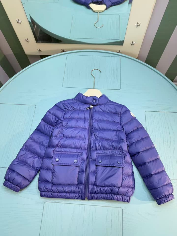 Moncler Kids Down Puffer Jacket – 2025SS/FW in Bright Purple