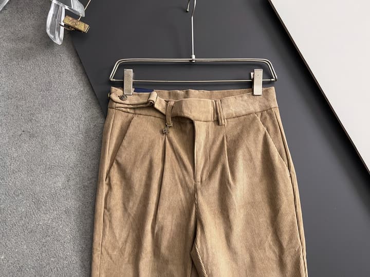 Prada Men's Pure Cotton Casual Trousers – 2025 Collection in Classic Black