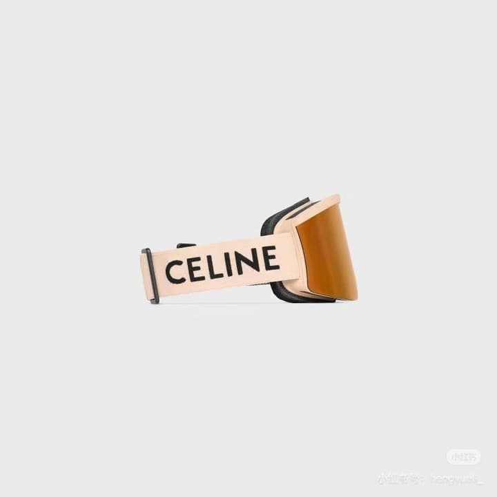 Celine Ski Goggles in Black Frame With Black Strap