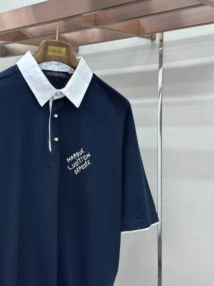 Louis Vuitton Knit Polo Shirt in Classic White