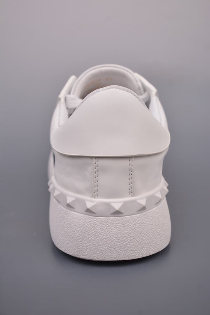 Valentino Rockstud Untitled Rivet Sneakers – 2025 Collection in White With Black Band
