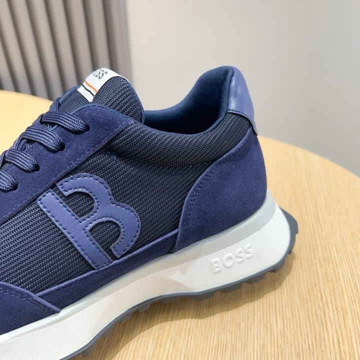 Boss Men's Lightweight Sneakers – New Collection in Black
