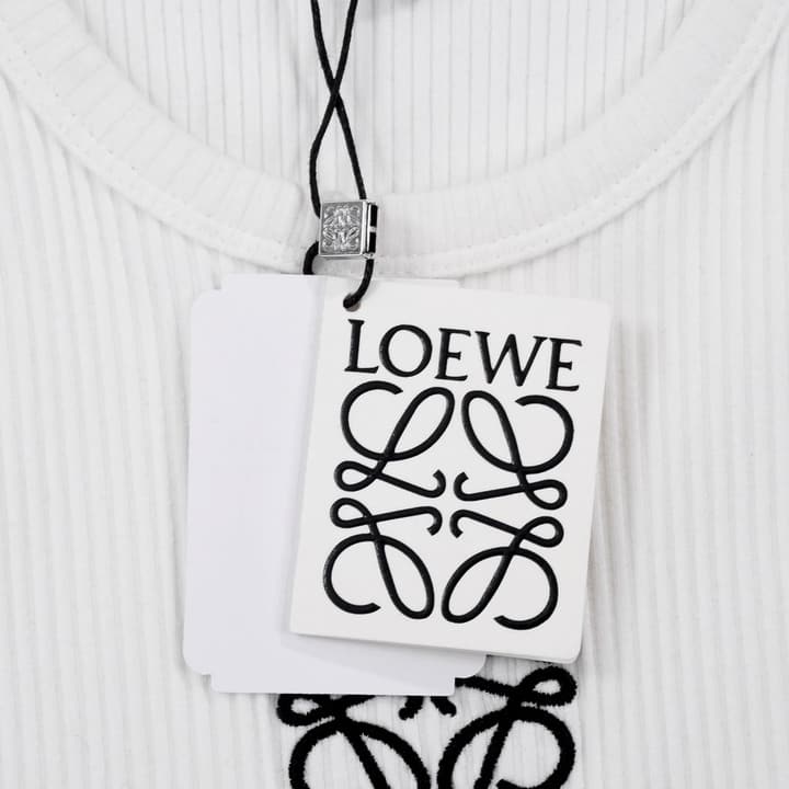 Loewe Classic Embroidered Tank Top – 2023SS in White