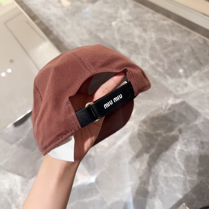Miu Miu Classic Embroidered Baseball Cap