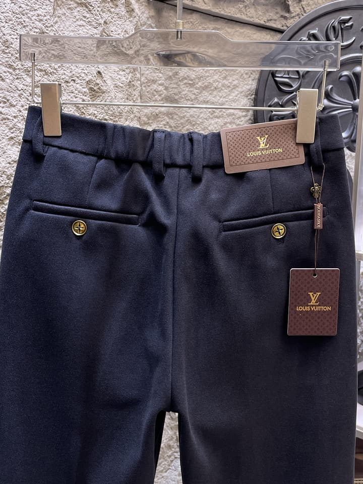 Louis Vuitton Wool Blend Dress Trousers – Autumn/Winter Collection in Black