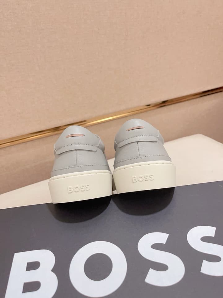 Boss Premium Casual Men's Sneakers in Black Monochromatic