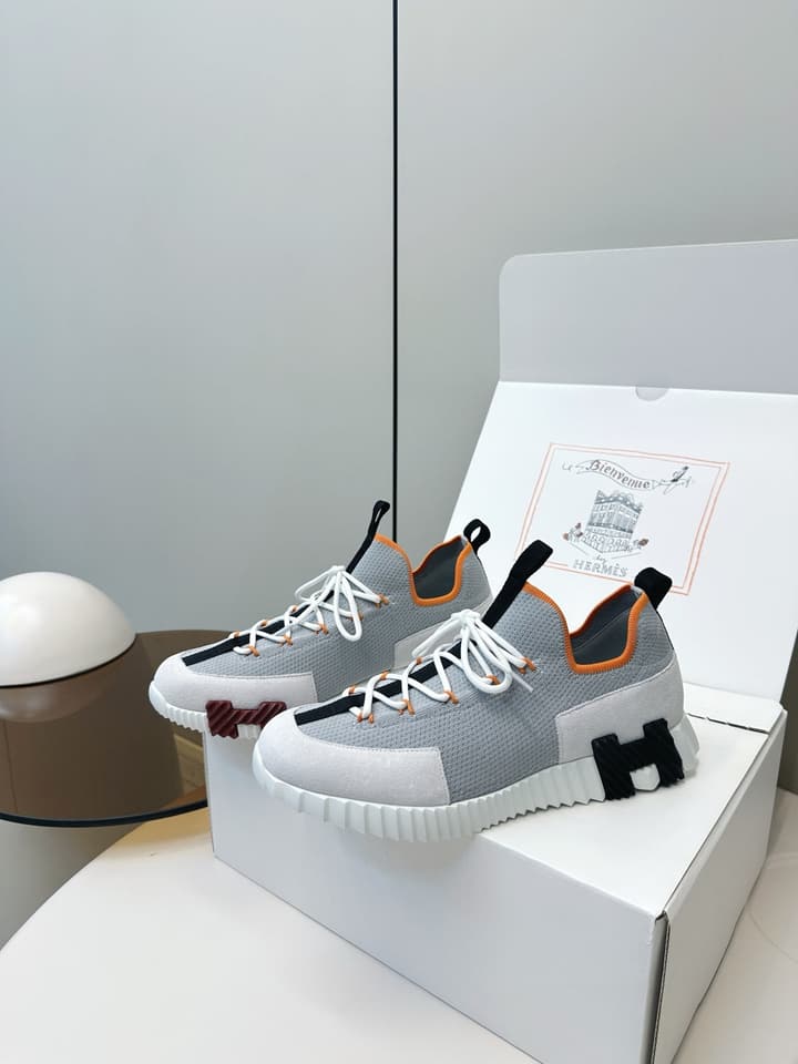 Hermes H Classic Couple Sneakers in Black