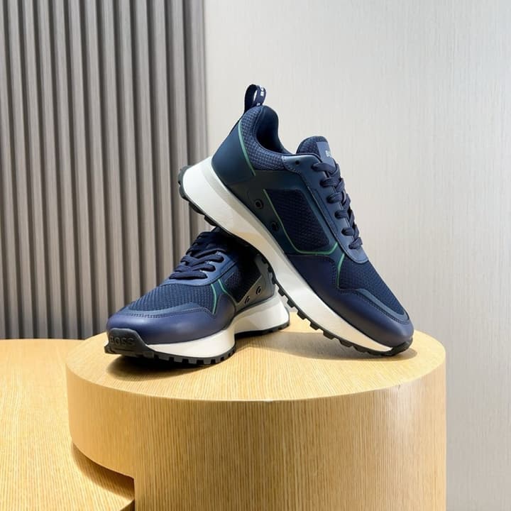 Boss Men's Luxury Sport Sneakers in Black