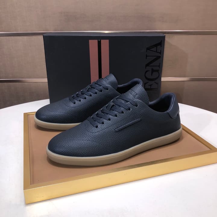 Zegna 232 Suede and Leather Sneakers