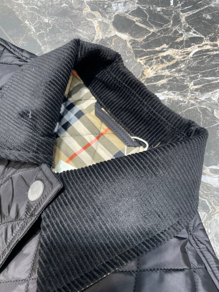 Burberry Classic Quilted Jacket in Beige