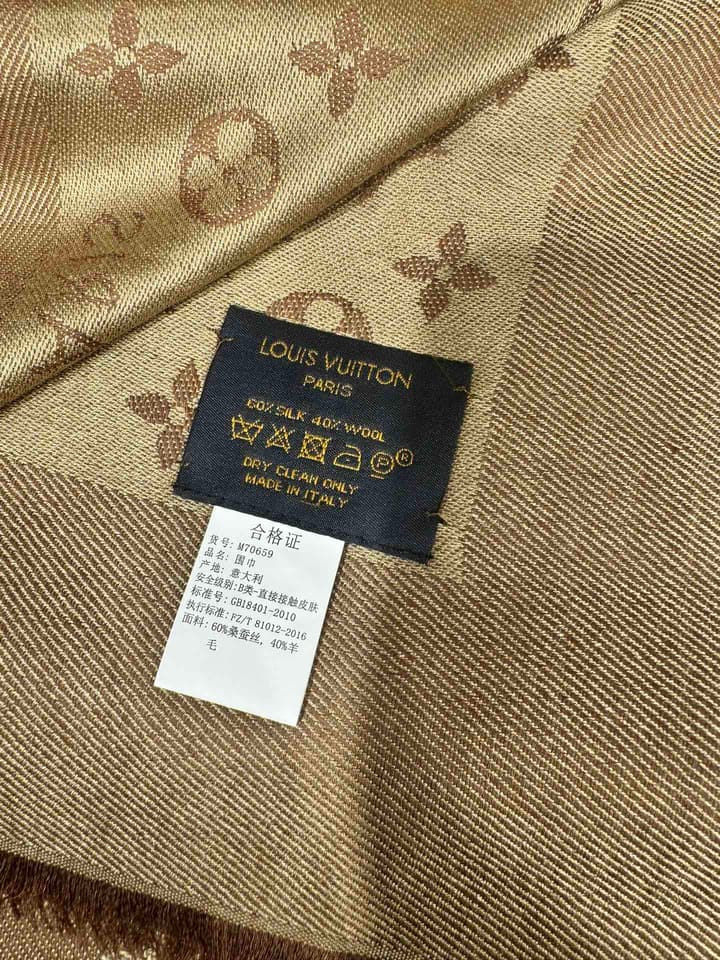Louis Vuitton Classic Monogram Jacquard Shawl – 2024 New Color