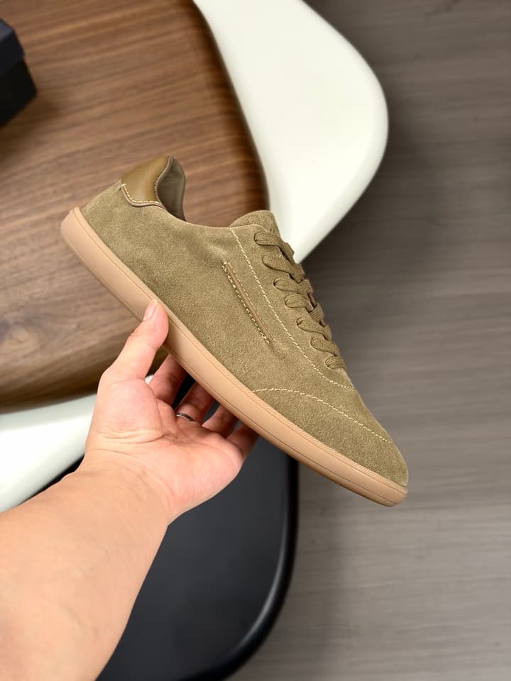 Zegna Old Money Suede Casual Sneakers