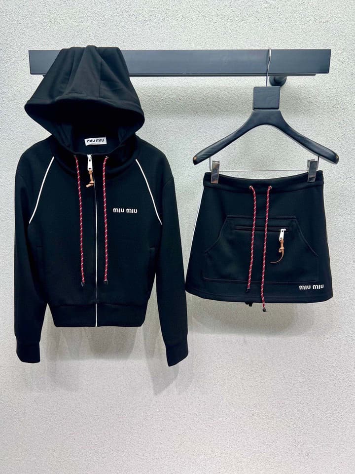 Miu Miu 25SS Casual Set in Black