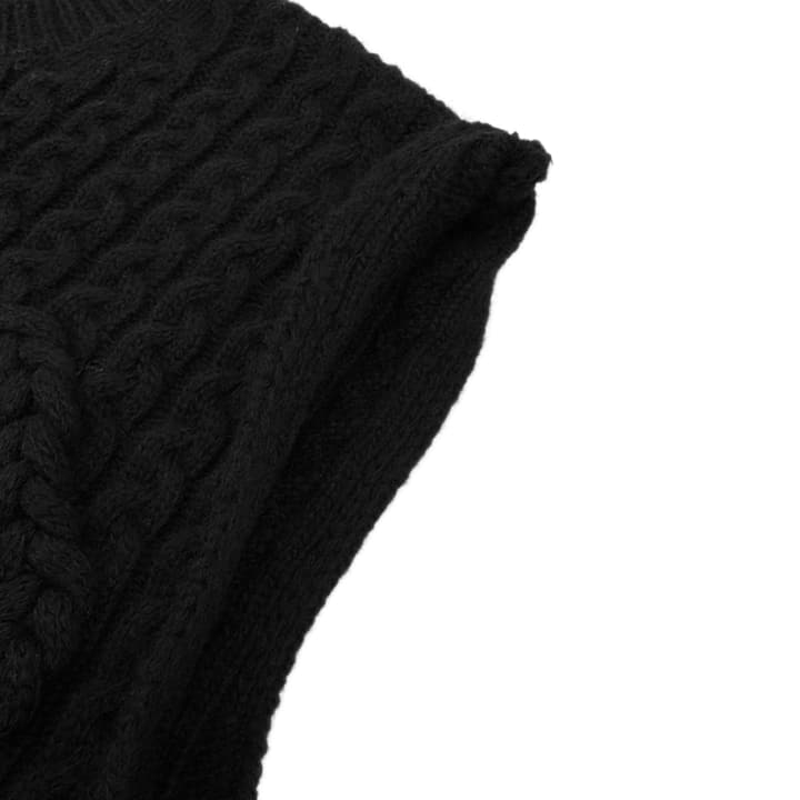 Loewe Anagram Braided Knit Sweater Vest in Apricot