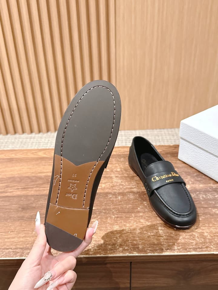 Dior My Dior Calfskin Slingback Heels – 2025SS in Black Leather
