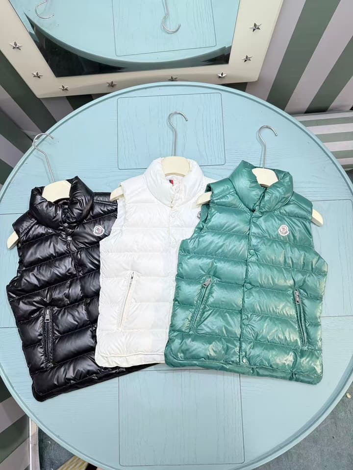 Moncler Kids Puffer Vest – 2025SS/FW Collection in Black